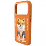 Carcasa Nimmy Glasses Cool Dog compatibila cu iPhone 17 Pro, Orange 5 - lerato.ro