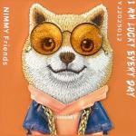 Carcasa Nimmy Glasses Cool Dog compatibila cu iPhone 17 Pro, Orange 7 - lerato.ro