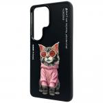 Carcasa Nimmy Glasses Cool Cat compatibila cu Samsung Galaxy S26 Ultra, Negru 3 - lerato.ro