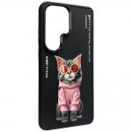 Carcasa Nimmy Glasses Cool Cat compatibila cu Samsung Galaxy S26 Ultra, Negru 4 - lerato.ro