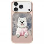 Husa Nimmy Gentle Pets Series Dog cu MagSafe compatibila cu iPhone 17 Pro, Roz 2 - lerato.ro