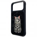 Husa Nimmy Lucky Fashion Cat cu MagSafe compatibila cu iPhone 17 Pro Max, Negru 3 - lerato.ro