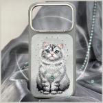 Husa Nimmy Lucky Fashion Cat cu MagSafe compatibila cu iPhone 17 Pro Max, Gri 8 - lerato.ro