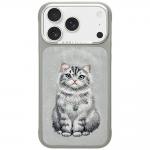 Husa Nimmy Lucky Fashion Cat cu MagSafe compatibila cu iPhone 17 Pro, Gri 2 - lerato.ro
