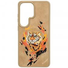 Carcasa Nimmy Tiger cu MagSafe compatibila cu Samsung Galaxy S26 Ultra, Maro