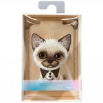 Suport universal pentru telefon Nimmy New Big-Eye Cute Pets 2.0 Cat, Poate fi folisit ca si portofel, Maro 8 - lerato.ro