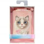 Suport universal pentru telefon Nimmy New Big-Eye Cute Pets 2.0 Cat, Poate fi folisit ca si portofel, Roz 8 - lerato.ro