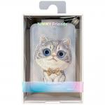 Suport universal pentru telefon Nimmy New Big-Eye Cute Pets 2.0 Cat, Poate fi folisit ca si portofel, Gri 8 - lerato.ro