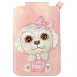 Suport universal pentru telefon Nimmy New Big-Eye Cute Pets 2.0 Dog, Poate fi folisit ca si portofel, Roz 2 - lerato.ro