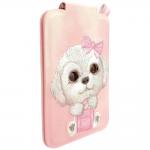 Suport universal pentru telefon Nimmy New Big-Eye Cute Pets 2.0 Dog, Poate fi folisit ca si portofel, Roz 3 - lerato.ro