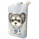 Suport universal pentru telefon Nimmy New Big-Eye Cute Pets 2.0 Dog, Poate fi folisit ca si portofel, Gri 3 - lerato.ro