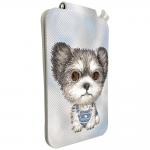 Suport universal pentru telefon Nimmy New Big-Eye Cute Pets 2.0 Dog, Poate fi folisit ca si portofel, Gri 7 - lerato.ro