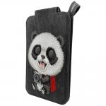 Suport universal pentru telefon Nimmy New Big-Eye Cute Pets 2.0 Panda, Poate fi folisit ca si portofel, Negru 4 - lerato.ro