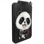 Suport universal pentru telefon Nimmy New Big-Eye Cute Pets 2.0 Panda, Poate fi folisit ca si portofel, Negru 5 - lerato.ro
