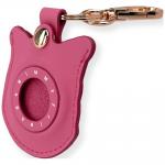 Husa protectie cu breloc Nimmy Glasses Cool and Cute Cat, Roz 5 - lerato.ro