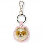 Husa protectie cu breloc Nimmy Glasses Cool and Cute Dog, Roz 2 - lerato.ro