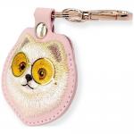 Husa protectie cu breloc Nimmy Glasses Cool and Cute Dog, Roz 4 - lerato.ro
