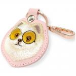 Husa protectie cu breloc Nimmy Glasses Cool and Cute Dog, Roz 6 - lerato.ro