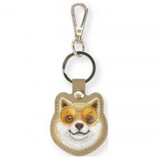 Fashion, Husa protectie cu breloc Nimmy Glasses Cool Dog, Maro, lerato.ro