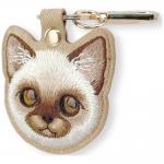 Husa protectie cu breloc Nimmy Big Eyed Pet 2.0 Cat, Maro 5 - lerato.ro