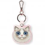 Husa protectie cu breloc Nimmy Big Eyed Pet 2.0 Cat, Roz 2 - lerato.ro