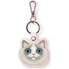Fashion, Husa protectie cu breloc Nimmy Big Eyed Pet 2.0 Cat, Roz, lerato.ro