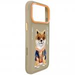 Husa Nimmy Glasses Cool Dog compatibila cu iPhone 18 Pro / 17 Pro, Bej 7 - lerato.ro