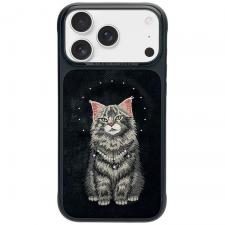 Huse si carcase iPhone 18 Pro Max, Husa Nimmy Lucky Fashion Cat cu MagSafe compatibila cu iPhone 18 Pro Max / 17 Pro Max, Negru, lerato.ro