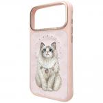 Husa Nimmy Lucky Fashion Cat cu MagSafe compatibila cu iPhone 18 Pro Max / 17 Pro Max, Roz 3 - lerato.ro