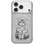 Husa Nimmy Lucky Fashion Cat cu MagSafe compatibila cu iPhone 18 Pro Max / 17 Pro Max, Gri 2 - lerato.ro