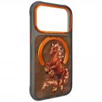 Husa Nimmy Magnetic Fantasy Animal cu MagSafe compatibila cu iPhone 18 Pro / 17 Pro, Portocaliu 3 - lerato.ro