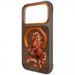 Husa Nimmy Magnetic Fantasy Animal cu MagSafe compatibila cu iPhone 18 Pro Max / 17 Pro Max, Portocaliu 4 - lerato.ro