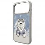 Husa Nimmy Gentle Pets Series Dog cu MagSafe compatibila cu iPhone 18 Pro Max / 17 Pro Max, Gri 3 - lerato.ro