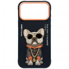 Huse si carcase iPhone 18 Pro, Husa Nimmy Glasses Cool Dog compatibila cu iPhone 18 Pro / 17 Pro, Negru, lerato.ro