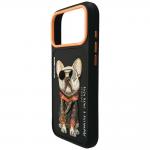 Husa Nimmy Glasses Cool Dog compatibila cu iPhone 18 Pro / 17 Pro, Negru 4 - lerato.ro