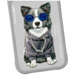 Husa Nimmy Glasses Cool Dog compatibila cu iPhone 18 Pro / 17 Pro, Gri 6 - lerato.ro