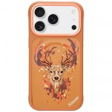 Huse si carcase iPhone 18 Pro, Husa Nimmy Deer cu MagSafe compatibila cu iPhone 18 Pro / 17 Pro, Portocaliu, lerato.ro