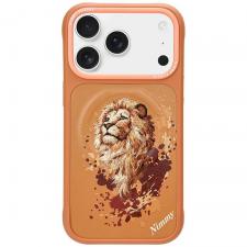 Huse si carcase iPhone 18 Pro, Husa Nimmy Lion cu MagSafe compatibila cu iPhone 18 Pro / 17 Pro, Portocaliu, lerato.ro