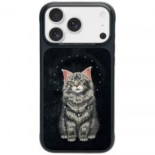 Huse si carcase iPhone 18 Pro, Husa Nimmy Lucky Fashion Cat cu MagSafe compatibila cu iPhone 18 Pro / 17 Pro, Negru, lerato.ro