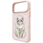 Husa Nimmy Lucky Fashion Cat cu MagSafe compatibila cu iPhone 18 Pro / 17 Pro, Roz 3 - lerato.ro