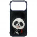 Husa Nimmy Big Eyed Giant Panda compatibila cu iPhone 18 Pro / 17 Pro, Negru 2 - lerato.ro