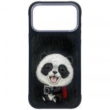 Huse si carcase iPhone 18 Pro, Husa Nimmy Big Eyed Giant Panda compatibila cu iPhone 18 Pro / 17 Pro, Negru, lerato.ro