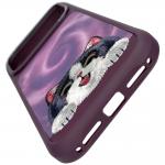 Husa Nimmy Big Eyed Lying Cream Cat cu MagSafe compatibila cu iPhone 18 Pro / 17 Pro, Mov 3 - lerato.ro