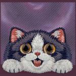 Husa Nimmy Big Eyed Lying Cream Cat cu MagSafe compatibila cu iPhone 18 Pro / 17 Pro, Mov 7 - lerato.ro