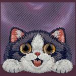 Husa Nimmy Big Eyed Lying Cream Cat cu MagSafe compatibila cu iPhone 18 Pro Max / 17 Pro Max, Mov 7 - lerato.ro