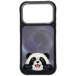Husa Nimmy Big Eyed Lying Giant Panda cu MagSafe compatibila cu iPhone 18 Pro / 17 Pro, Negru 2 - lerato.ro