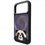 Husa Nimmy Big Eyed Lying Giant Panda cu MagSafe compatibila cu iPhone 18 Pro / 17 Pro, Negru 5 - lerato.ro