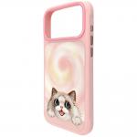 Husa Nimmy Big Eyed Lying Ragdoll Cat cu MagSafe compatibila cu iPhone 18 Pro / 17 Pro, Roz 5 - lerato.ro
