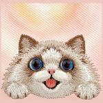 Husa Nimmy Big Eyed Lying Ragdoll Cat cu MagSafe compatibila cu iPhone 18 Pro / 17 Pro, Roz 7 - lerato.ro