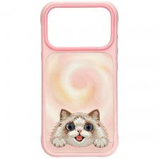 Huse si carcase iPhone 18 Pro Max, Husa Nimmy Big Eyed Lying Ragdoll Cat cu MagSafe compatibila cu iPhone 18 Pro Max / 17 Pro Max, Roz, lerato.ro